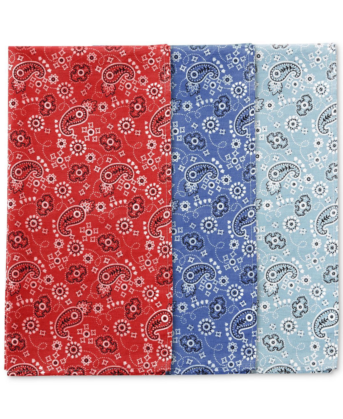 Perry Ellis Portfolio Perry Ellis 3-pk. Bandanas Red/Blue/Lt.Blue