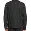 Perry Ellis Portfolio Portfolio Heathered Textured Knit Quarter-zip Black
