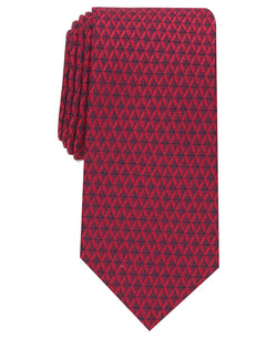 Perry Ellis Scheer Classic Geo Neat Tie Burgundy thumbnail 1