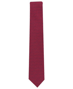Perry Ellis Scheer Classic Geo Neat Tie Burgundy thumbnail 2