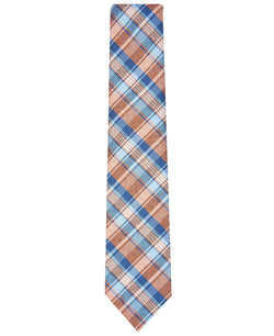 Perry Ellis Woodruff Plaid Tie Orange thumbnail 2