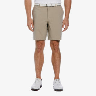 Pga Tour 8" Heather Golf Shorts with Active Waistband Khaki 44