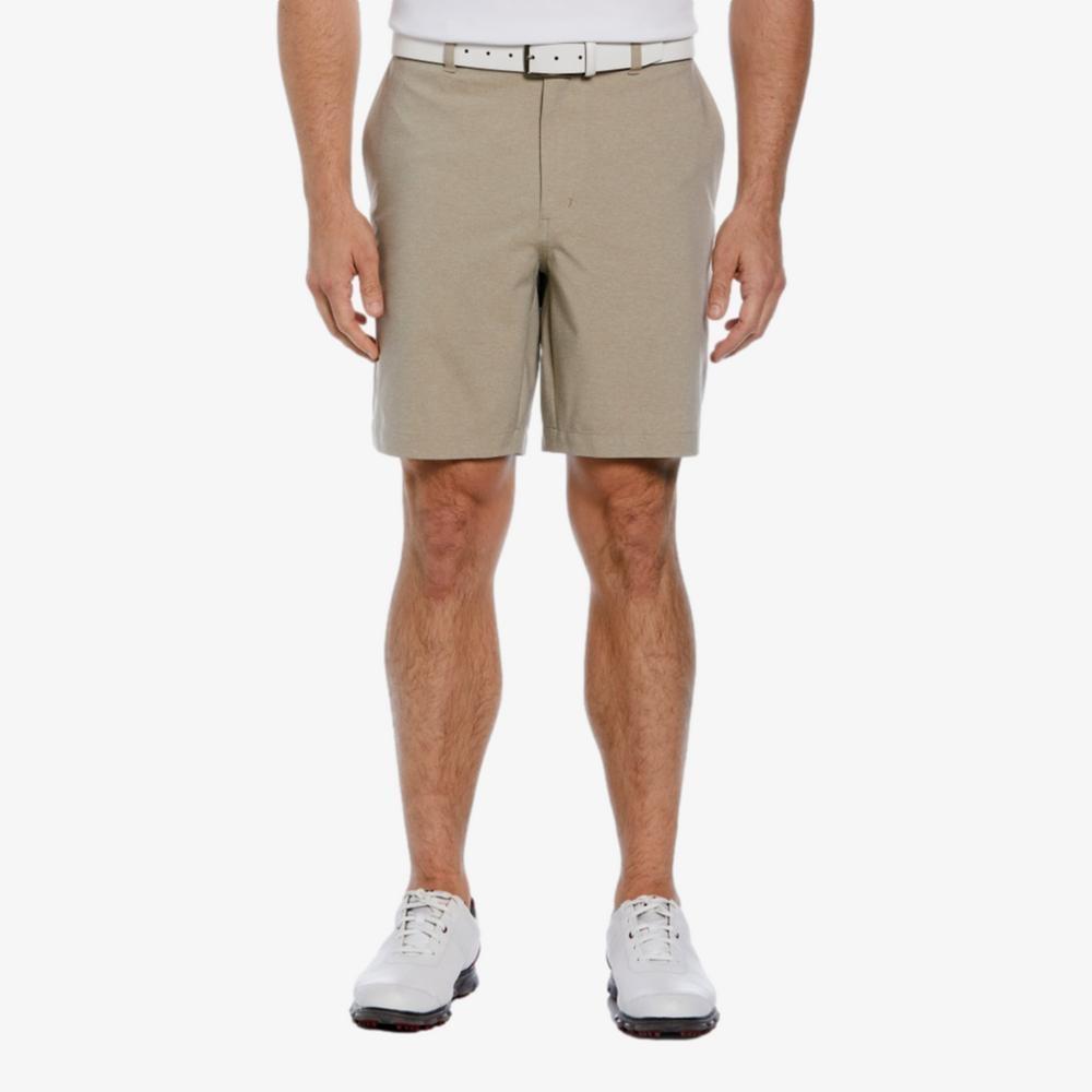 Pga Tour 8" Heather Golf Shorts with Active Waistband Khaki 44