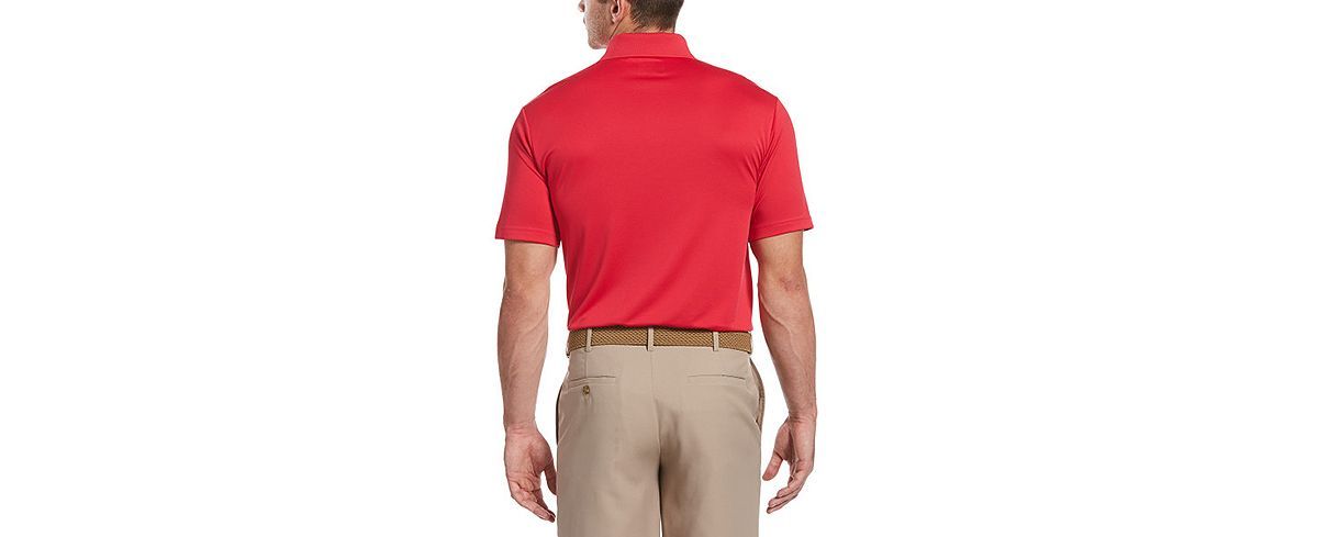 Pga Tour Big & Tall Airflux Solid Mesh Polo Shirt Virtual Pi