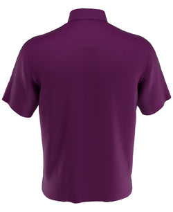 Pga Tour Birdseye Polo Shirt Plum Caspia thumbnail 3