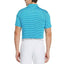 Pga Tour Feeder Stripe Polo Shirt Blue Danube