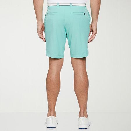 Pga Tour Flat - Front 4 - Way Stretch 9" Shorts - Cockatoo Heather