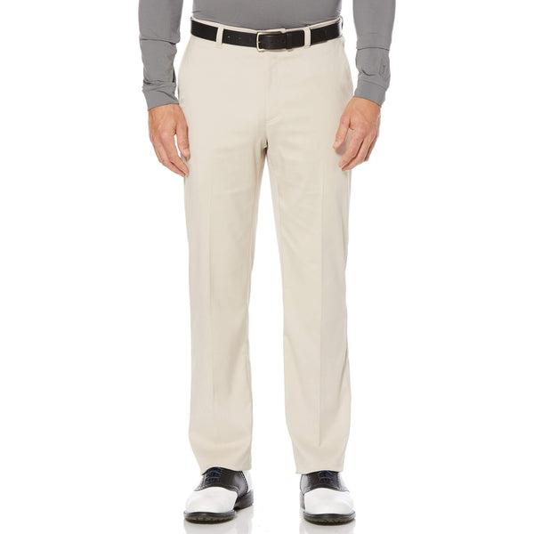 Pga Tour Flat Front Active Waistband Golf Pant Stone 40W 32L