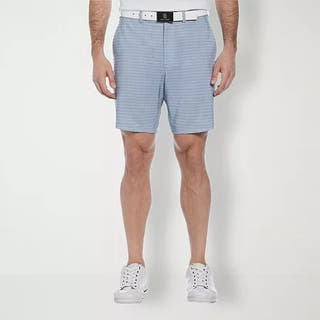 Pga Tour Regular Fit Golf Shorts 40 / Light Grey Plaid Stretch gray