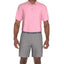 Pga Tour Regular Fit Short Sleeve Polo Shirt Pink Solid