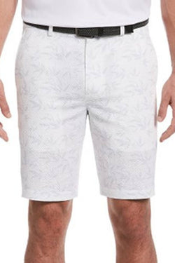Pga Tour Seersucker Bamboo Print Shorts Bright White thumbnail 1