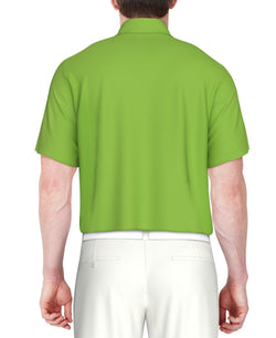 Pga Tour Short Sleeve Performance Polo Shirt - Green Flas thumbnail 4