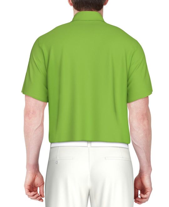 Pga Tour Short Sleeve Performance Polo Shirt - Green Flas