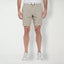 Pga Tour Striped 8" Golf Shorts - Chinchilla