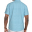 Pga Tour Textured Short Sleeve Button - Front Fruit Print Shirt - Ethereal Blue