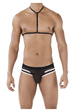 Pikante Black PIK 0495 Hot Harness Brief thumbnail 1