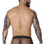 Pikante Black PIK 1093 Oomph Mesh Brief