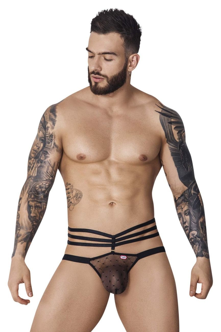 Pikante Black PIK 1095 Oomph Mesh Jockstrap