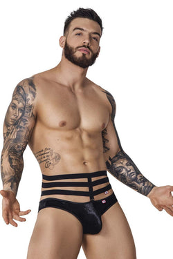 Pikante Black PIK 1097 Clandestine Velvet Brief thumbnail 3