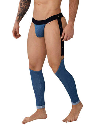 Pikante Blue Argel Garter Thong