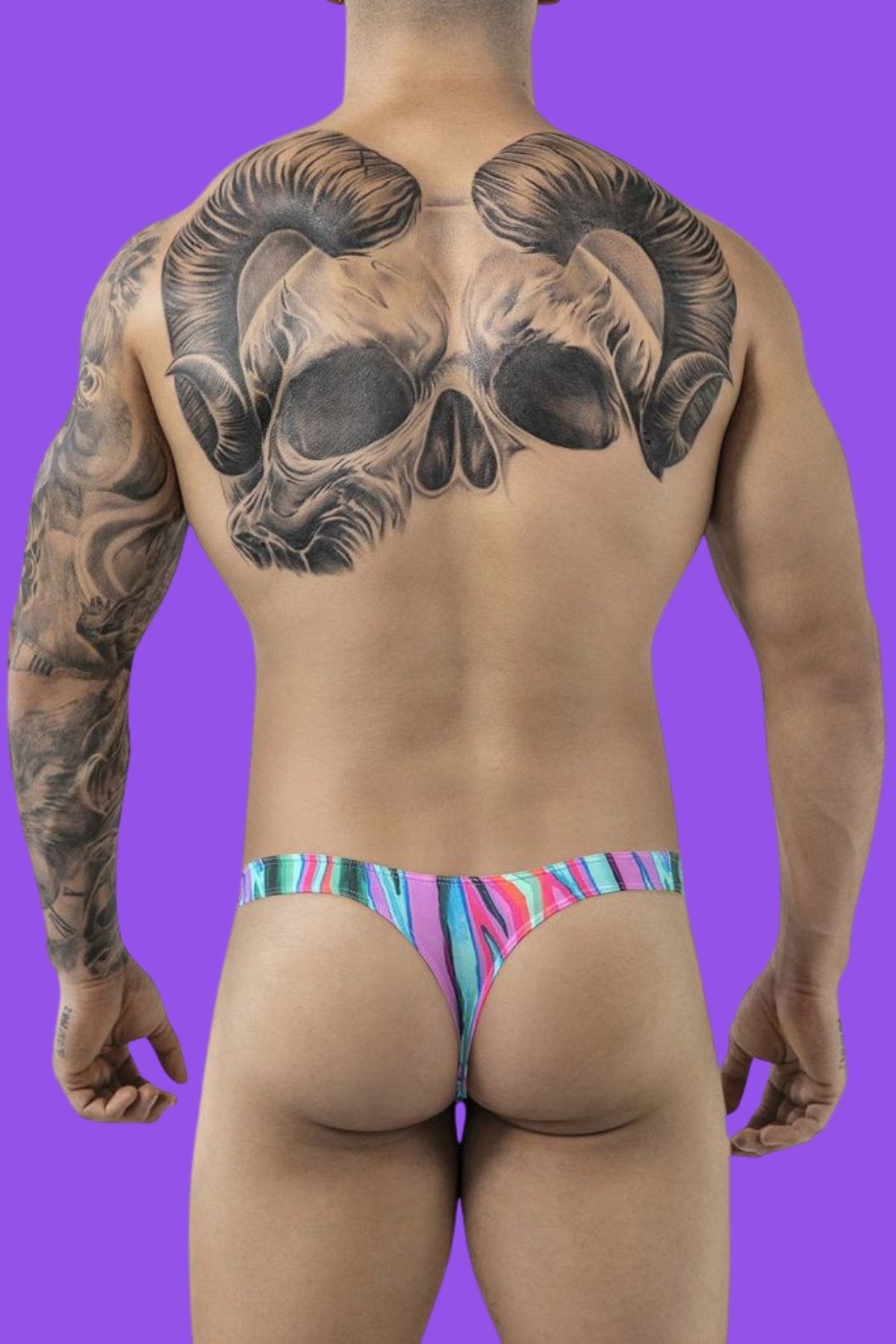 Pikante Green PIK 1829 Abstract Thong