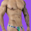 Pikante Green PIK 1829 Abstract Thong