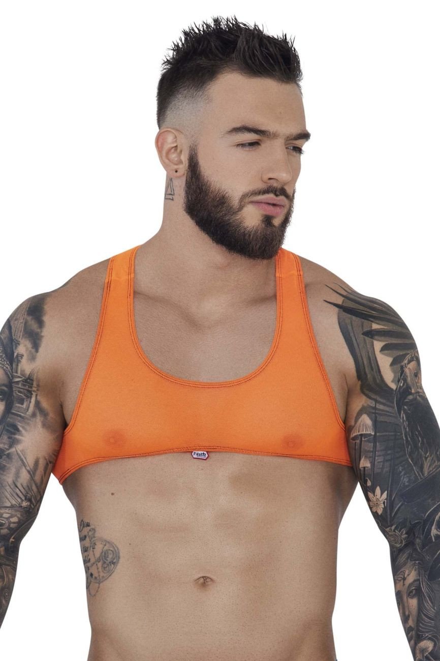 Pikante Orange Sonar Crop Top