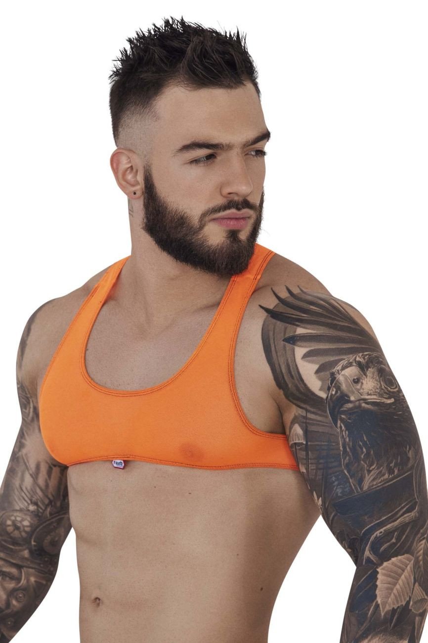 Pikante Orange Sonar Crop Top