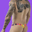 Pikante Purple PIK 1829 Abstract Thong