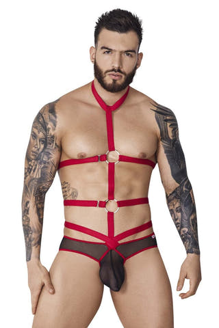Pikante Red PIK 1084 Lips Harness Brief