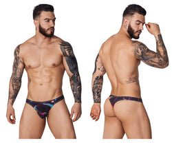Pikante Men's Underwear PIK 1077 Nucleus Thongs Color Black thumbnail 1