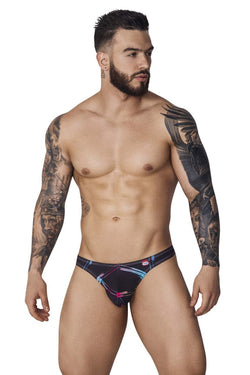 Pikante Men's Underwear PIK 1077 Nucleus Thongs Color Black thumbnail 2