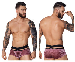 Pikante Men's Underwear PIK 1096 Clandestine Velvet Trunks Color Pink thumbnail 1