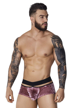 Pikante Men's Underwear PIK 1096 Clandestine Velvet Trunks Color Pink thumbnail 2