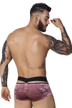 Pikante Men's Underwear PIK 1096 Clandestine Velvet Trunks Color Pink thumbnail 3