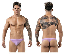Pikante Men's Underwear PIK 1823 Luxury Thongs Color Lilac Mesh thumbnail 1