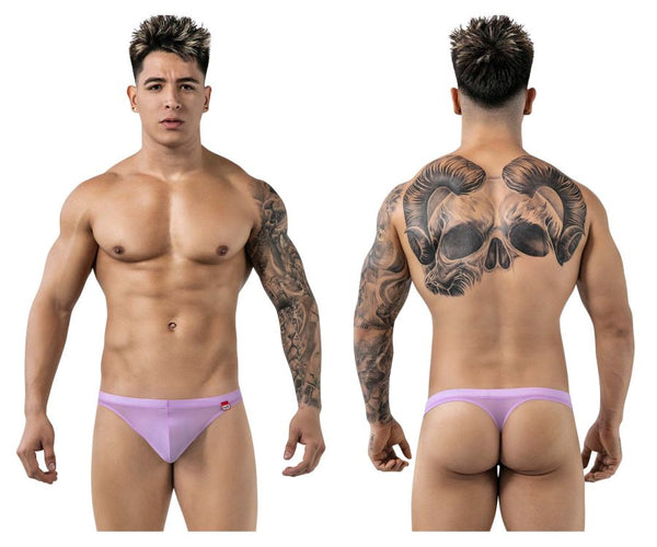 Pikante Men's Underwear PIK 1823 Luxury Thongs Color Lilac Mesh