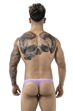 Pikante Men's Underwear PIK 1823 Luxury Thongs Color Lilac Mesh thumbnail 3