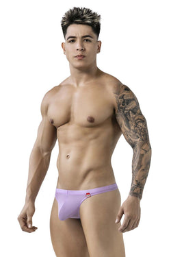 Pikante Men's Underwear PIK 1823 Luxury Thongs Color Lilac Mesh thumbnail 4