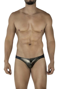 Pikante Men's Underwear PIK 2121 Gold Cup Briefs Color Black thumbnail 2