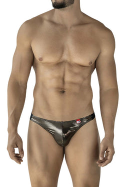 Pikante Men's Underwear PIK 2123 Gold Cup Thongs Color Black thumbnail 2