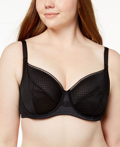 Playtex Love My Curves Amazing Shape Unlined Underwire Balconette Bra Us4713 Black