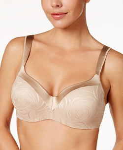 Playtex Love My Curves Full-figure Satin-trim Bra 4823 Nude Rose Jacquard (Nude 4) thumbnail 1