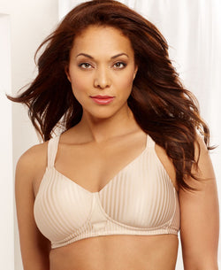 Playtex Secrets Perfectly Smooth Shaping Wireless Bra 4707 Online Only Nude Stripe thumbnail 1