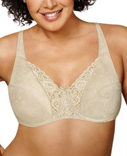 Playtex Secrets Signature Floral Underwire Bra 4422 Natural Beige- Nude 01 thumbnail 1