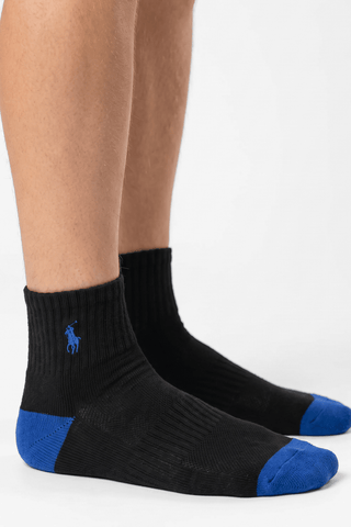 Polo Black & Blue Socks - POL-7X8J