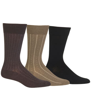 Polo Ralph Lauren 3-Pk. Assorted Patterns Dress Socks