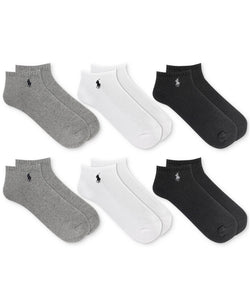Polo Ralph Lauren 6-Pack Performance Sport Low Cut Socks thumbnail 1