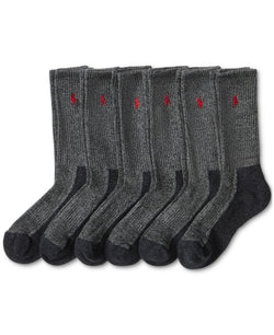 Polo Ralph Lauren 6-Pk. Performance Red Pony Crew Socks thumbnail 2
