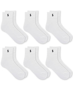 Polo Ralph Lauren 6-Pk. Performance Sport Quarter Socks thumbnail 1